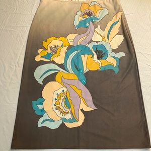 Vintage Jane Doe Collection Flower Beaded Midi Skirt Women’s Medium